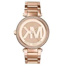 O Michael Kors Parker Mk5865 In Acciaio Ros&egrave; Con Logo