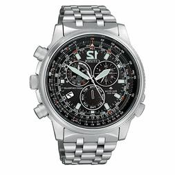 O Citizen Pilot Acciaio Eco-drive Radiocontrollato Cronograf