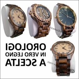 O Polso In Vero Legno Naturale Unisex Uomo Donna Wood Watch