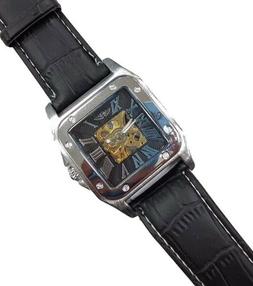 O Polso Yk Uomo Analogico Automatico Quadrato Elegante Moda 