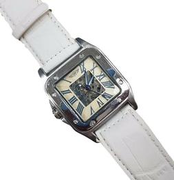 O Polso Yk Uomo Analogico Automatico Quadrato Elegante Moda 