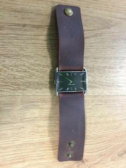 O Nautica Quadrato Con Bracciale In Pelle Largo