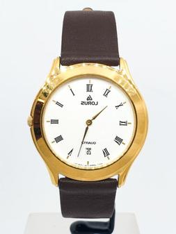 O Lorus Quartz Acciaio Placcato Oro Uomo 467ve19