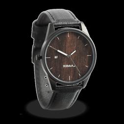 O Quarzo Alla Moda Laimer In Legno Di Sandalo ,cassa 40 Mm, 