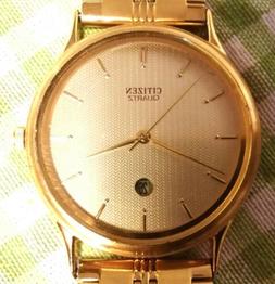 O Citizen Quarzo Placcato Oro Con Bracciale