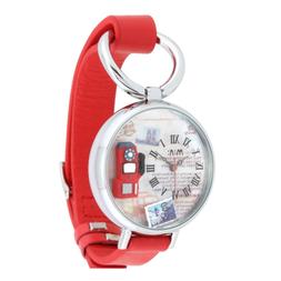 O Mini Watch 3d Ref. Mn976 Mod. Telephone Donna Pelle Rosso 