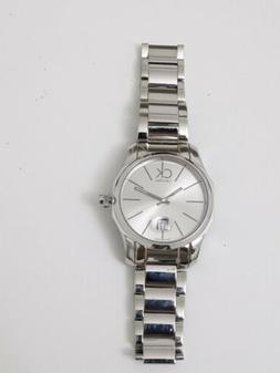 O Calvin Klein Referenza K77411 Quarzo Quadrante Grigio Acci