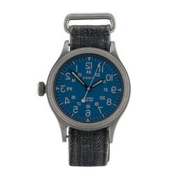 orologio scout ottone 40mm argento blu cinturino