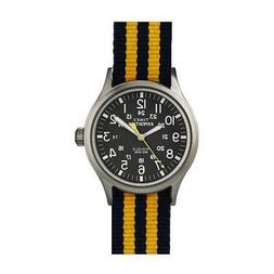 O Timex Scout T49961ys Tessuto Giallo Nero Illuminazione Ind