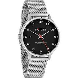 O Sector 370 R3253522008 Watch Acciaio Nero Maglia Milanese 