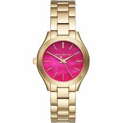 O Michael Kors Slim Runway Mk3707 Oro Donna Lady Watch Dorat