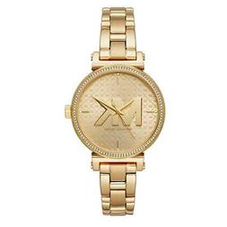 O Solo Tempo Michael Kors Mk4334 In Acciaio Dorato Con Loghi
