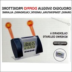 O Sveglia Digitale Luce Led Doppio Proiettore Proiezione Par