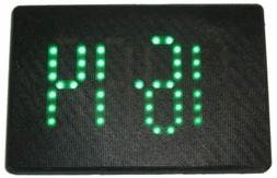 O Temperatura Da Parete Grandi Cifre Nero Led Verde Radiocon