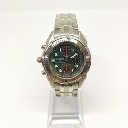 O Invicta Tempo E Data Cronografo Da Uomo Quadrante Verde