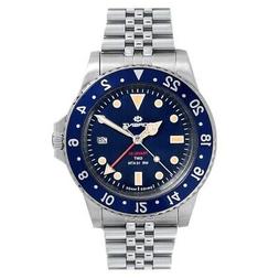 O Lorenz Travel-24 Gmt Swiss Made Blu - 40 Mm 090001bb