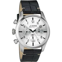 O Breil Tribe Classic Elegance Ew0230 Pelle Nera Watch Uomo 