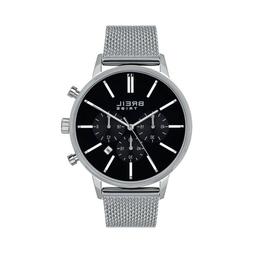 O Breil Tribe Uomo Avery In Acciaio Cronografo Nero Maglia M