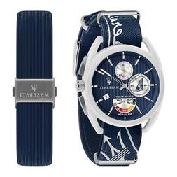 O Maserati Trimarano Yacht Timer Blu - 41 Mm R8851132003