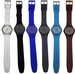 O Unisex Gomma Colorati Fondo Trasparente Solo Tempo Miyota 