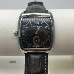 O Emporio Armani Unisex, Quadrato Con Cinturino In Pelle Ref