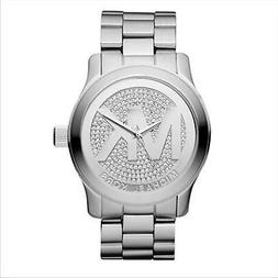 O Unisex Solo Tempo Michael Kors Mk5544 In Acciaio Con Pietr