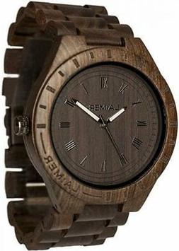 O Laimer Uomo 0018 Al Quarzo Analogico Solo Tempo Legno Marr