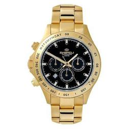 O Uomo Lorenz 27072ff Chrono Acciaio Gold Dorato Nero Sub 10