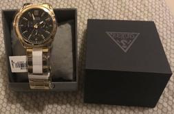 O Guess , Uomo, 44mm Cassa Si Acciaio, Cinturino Di Acciaio,