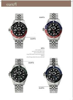 O Uomo Perseo 6790 Modello Gmt Sub Marino Acciaio 10 Bar Off