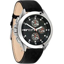 O Uomo Sector 720 R3271687015 Chrono Vera Pelle Nero Sub 100
