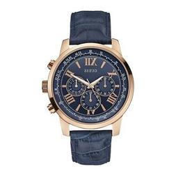 O Uomo Acciaio Inox Cronografo Cinturino Pelle Oro W0380g5 G