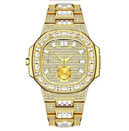 O Uomo Acciaio Inox Oro , Argento Nero Rosa Lusso Diamanti