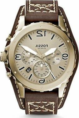 O Uomo Acciaio Pelle Analogico Quarzo Cinturino Pelle Jr1495