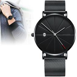 O Uomo Alla Ultra Sottile Minimalista Con Cinturino Maglie S