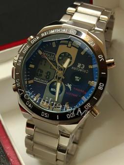 O Uomo Analogico Digitale Nautica-mare 4 Colori Crono-svegli