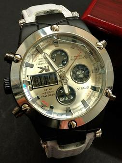 O Uomo Analogico Digitale Nautica-mare Acciaio Crono-sveglia