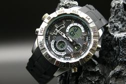 O Uomo Analogico Digitale Nautica-mare Acciaio Crono-sveglia