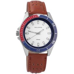 O Uomo Argento Polso Al Quarzo In Acciaio Analogico Bianco P