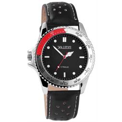 O Uomo Argento Polso Al Quarzo In Acciaio Analogico Nero Wat