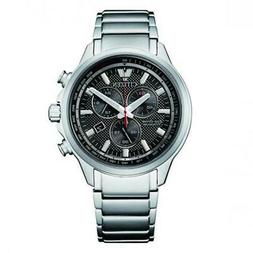 O Citizen Uomo At2470-85e Solare Analogico Cronografo Titani