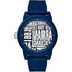 O Uomo Armani Exchange Atlc Ax1444 Silicone Blu New