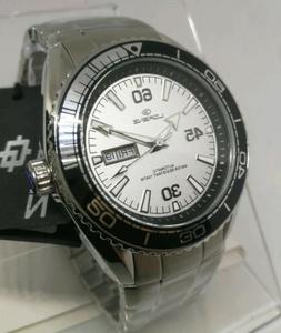 O Uomo Lorenz Automatico,day Date,silver,scuba Professional 