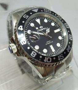 O Uomo,automatico Lorenz,gmt Style,nero,professional Diver,0