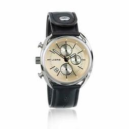 O Uomo Breil Beaubourg Tw1517 Chrono Pelle Nero Beige Sub 10