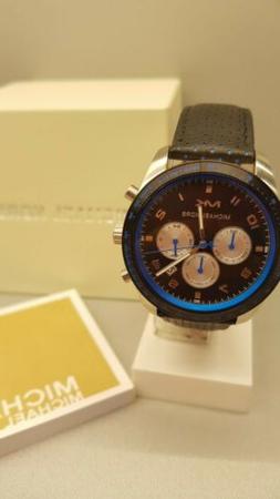 O Uomo Michael Kors Cinturino In Pelle Conografo Cassa  45mm