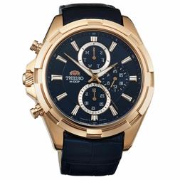 orologio uomo cinturino in pelle nero al