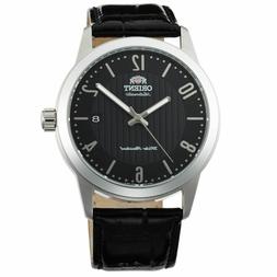 O Orient Uomo Cinturino In Pelle Nero Automatico Analogico D