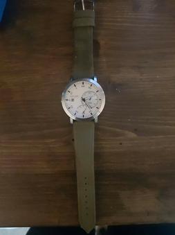 O Uomo Nautica Cinturino Verde Quadrante Bianco