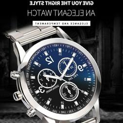 O Uomo Classico Casual Di Lusso Tutto Acciaio Quarzo Stile M